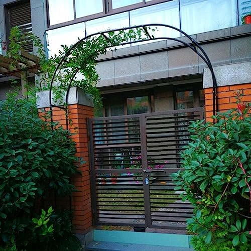 Arche de jardin en métal pour plantes grimpantes, tonnelle de rose robuste avec grandes arches de mariage, support pour plantes d'extérieur, 140 cm, 180 cm, 240 cm, 120 cm de large, vert, 1,8 m de