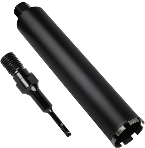 CPROSP Couronne Diamant Ø 82mm 1¼ UNC avec Adaptateur SDS PLUS, L 420mm, Carotteuse pour le Carottage Dans le Béton, le Béton Armé, la Maçonnerie et la Pierre