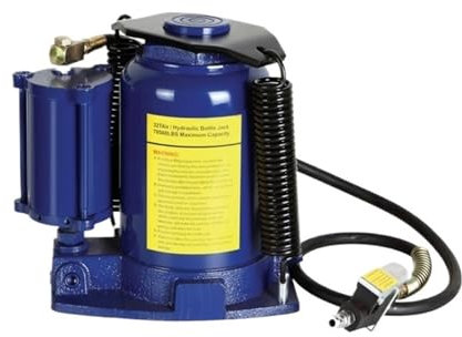 Hydraulic Ram, 12t20t32t50Tons Vertical Hydraulic Pneumatic Jack, Pneumatic Oil Pressure Jack, Truck Auto Repair for Long-Term Use(12t)