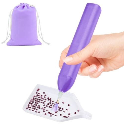 Electric Diamond Painting Pen, Vacuum Diamond Art Painting Pen with Adjustable Gears, Wireless and Silent, Rechargeable Diamond Painting Accessories Tool