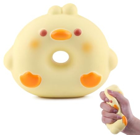 Anboor Squishies de rebote lento para niños, juguetes para niños, donut de espuma, comida, donuts, jumbo, grande, estrés Squishes, lindo juguete gigante