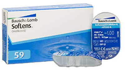 Soflens 59 Lenti a Contatto Correttive giornaliere, 6 Lenti, BC 8.6 mm, DIA 14.2 mm, -4.75 Diopt