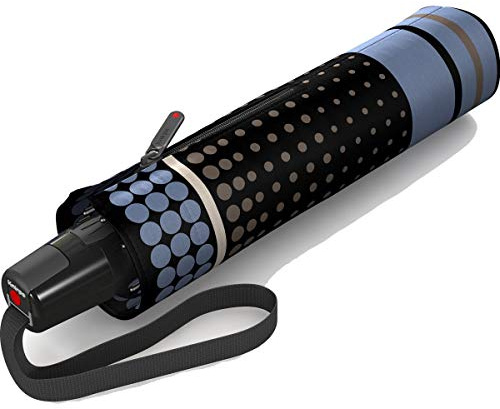 Knirps Regenschirm Fiber T2 Duomatic - Rain Dots Opal