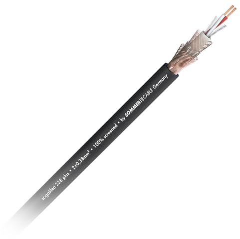Sommer Cable Mikrofonkabel SC-Galileo Plus 238 OFC 2x 0,38mm² 2-fach geschirmt PVC Kabel-Ø 7,00mm Meterware ab 1m - 200-0271