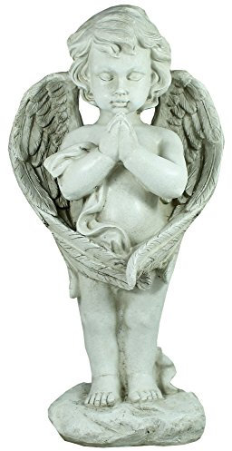 colourliving® Dekofigur Engel Junge mit Engelsflügeln Grabengel Grabschmuck Himmelsbote