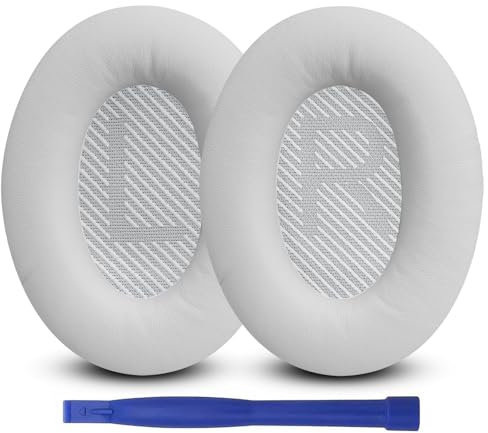 Ohrpolster für Bose Quietcomfort 35, Professioneller Ersatz-ohrpolster für QC35 Kopfhörer Ersatzohrpolster Kompatibel mit Bose Quiet Comfort 35II (QC35 II) Headphones (Weiß)
