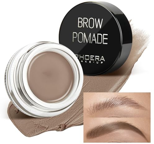 Eyebrow Gel,Eyebrow Brow Pomade Professional Makeup Tinted Eyebrow,24 Hours Long Lasting,Lightweight,Waterproof,Smudge-Proof,Transfer-Proof,Sweat Resistant Brow Cream(2#Taupe)