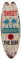 Veemoon Kleines Surfbrett Wanddekoration, Retro Surfbrett HöLzernes Surfbrett, Hawaii-Strandornamente, Tropische Sommer-Basteldekoration FüR Bar, Badezimmer, Zuhause, Innen- Und AußEnbereich