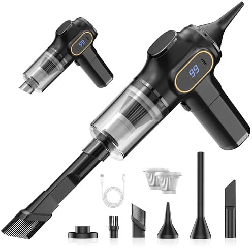 Ginarelo XCQ-508, Handheld vaccum Cleaner, ABS, Black-1, XXXXXX-Small, 11 W, 10 gallons, 75 Decibeles