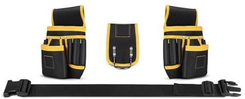 Cintura porta attrezzi tasche multiple cinture per attrezzi da uomo staccabile e regolabile borsa per attrezzi per elettricista