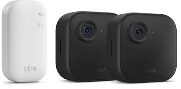 Blink Outdoor 4 camera – Wireless HD smart security camera, two-year battery life, enhanced motion detection, works with Alexa - 2 camera system with Sync Module Core incl. - IP65