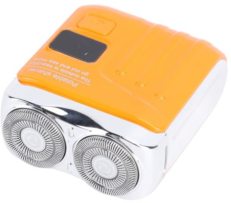 Barba de Barba Eléctrica Casta de Cabeza Doble Compacta para USB, Cortador de Bolsillo para Hombres, Adornos de Cuerda Magnética