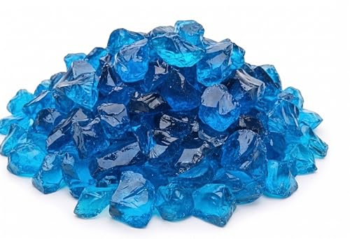 V-PREMIUM SOLUTION Glasbrocken Deko aus Recyceltem Glas SkyBlue 2-4cm 20 kg