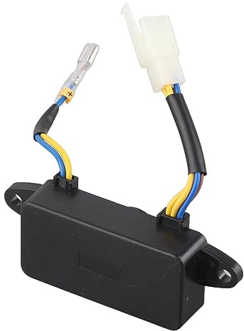 BAFOVY Regulador de Tensión Automática del Generador, Regulador de Tensión del Generador Universal AVR 250V 220UF para 1 3kW con un Gran Condensador y 6 Arnés de Cableado de Alambre