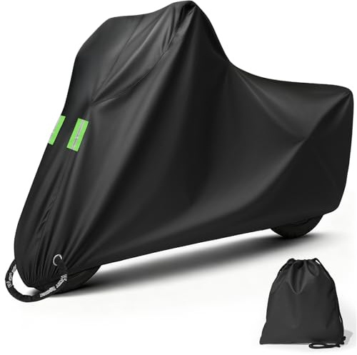 Telo Coprimoto da Esterno, Telo Moto per Esterno Impermeabile, Copri Antigrandine Universale per Scooter Motorino Ciclomotori Motocicletta Stradale Motocross 245 * 105 * 125cm (XXL)