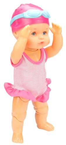 Poupée de Natation pour bébé avec Articulation Mobile, alimentée par Batterie, Brasse, poupée de Natation avec Costume détachable, Mignon et réaliste, étanche, pour Piscine, Baignoire, sans Batterie