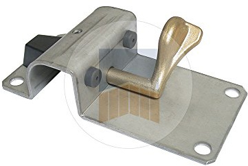 PORTAC Sabot en Acier zingué avec basculeur Cupro-aluminium et butée en caoutchouc - Hauteur (mm) : 40, Réglage (mm) : 24 à 45
