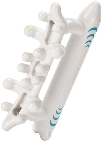 Fascia PURAVA Faszienmassagegerät, Faszien-Blaster Plastikmaterial, Optimal für Faszienmassage, Ergonomisches Design, Sicherheitsgeprüft - 18,2x7,5x2,5 cm - Weiß