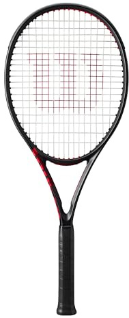 Wilson Clash 100 V3 Strung Adult Performance Tennis Racket - Grip Size 3-4 3/8, Strung with Sensation 16 Natural at Mid Range Tension