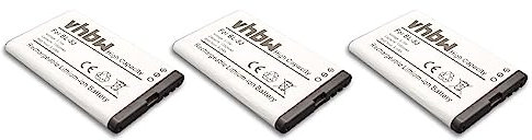vhbw 3X Akku kompatibel mit Telekom Speedphone 701 schnurlos Festnetz Telefon (1300 mAh, 3,7 V, Li-Ion)