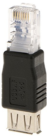 RJ45 Macho A USB Af Un Casquillo Adaptador Hembra de Enchufe A la Red laN Ethernet del Router
