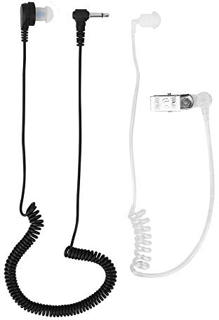 Vbestlife 3.5mm Monoaural Auriculares Auriculares In-Ear para Proteger Acústica del Tubo Anti-radiación Auriculares Estéreo para Nano / MP3 / Celular