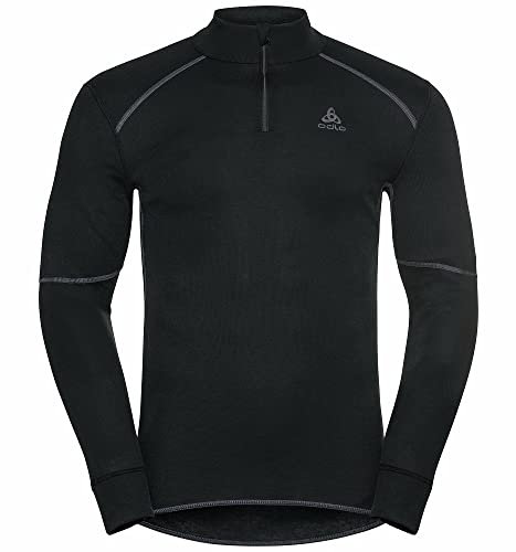 Odlo Thermounterwäsche Herren Active X-Warm I Langarm Thermoshirt I Warme Skiunterwäsche Langarm Thermoshirt mit Kragen und 1/2 Reißverschluss I Herren