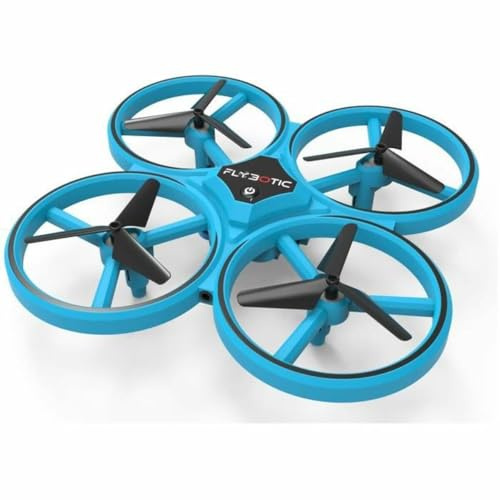 Flybotic – blinkande drönare fjärrkontroll lysande LED – dubbel fjärrkontroll – 360° blinkande – räckvidd 30 meter – leksak för barn – leksak för barn och vuxna från 8 år