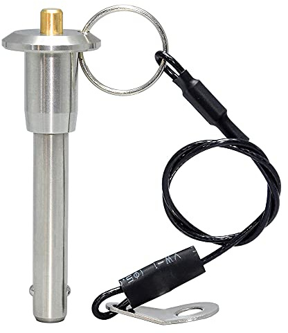 AUZHU- PLB - Metrico- Perni autobloccanti a sfere acciaio inox Perni di bloccaggio di sicurezza Perni a sgancio rapido Perni a molla, Perni di posizionamento, Spillette, Dimensioni: M 8 mm - L 15 mm
