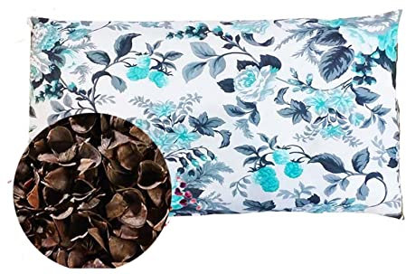 Gesunder Schlaf Buchweizenkissen Kissen mit Buchweizenschale mit Reißverschluss, Buchweizen, orthopädisches Naturkissen, mit Innen- und Außenkissenbezug (R4, 20 x 40)