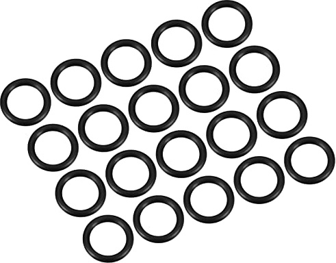 QUARKZMAN Nitrile Gomma O-Ring 25mm x 18mm x 3,5mm Guarnizioni di Tenuta Anelli Rubinetti Rotondo Guarnizione Rondella per Rubinetto Idraulica Riparazione Sigillatura Connessione, 20 Pezzi