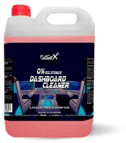 AutoFullCar – Dashboard Cleaner 0% Limpia Salpicaderos Sin Silicona | Limpiador Interior Coche con Acabado Natural, Efecto Antiestático y Perfume Duradero - 5 Litros