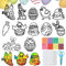 Ostern Basteln Kinder Fenster,12 Stück Fensterbilder Ostern Bastelset,Ostern Fensterdeko,Sonnenfänger Bastelset Ostern,Bastelvorlagen Fensterbilder Ostern,DIY Bastelset Ostern Kinder Geschenk