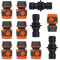 Lot de 8 raccords de tuyau et 3 raccords pour rallonge de tuyau, matériau ABS pour jardin, 1/2