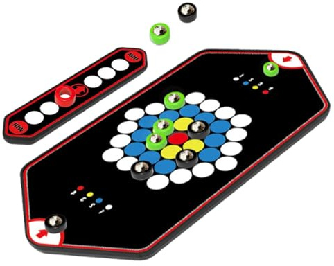 Magnet Chess Barnspel - Bärbar Resebräda, Magnetic Logic Game, Kompakt Pedagogisk Strategileksak | Roligt Interaktivt Skrivbordsspel För Familjens Hemskola Utomhusresefest