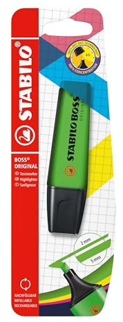 STABILO BOSS ORIGINAL - Highlighter - Pack of 1 - Green