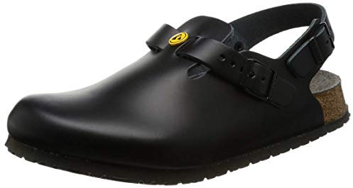 BIRKENSTOCK Tokio 61400-47-normal 61400-47 - Zapatillas antiestáticas de Piel Natural, Color Negro, Talla 47, Plantilla Normal