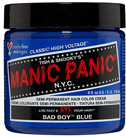 Manic Panic Bad Boy Blue Classic Creme, vegan, tierversuchsfrei, semipermanente Haarfarbe, 118 ml