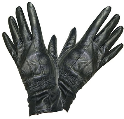 TOSKATOK SOFT AND SUPPLE LADIES QUALITY BLACK LEATHER GLOVES-S