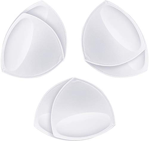 TopBine Bra Pads Inserts, Removable Sports Bra Inserts Bra Cups Inserts Padded Bra Inserts for Women's Bikini Top Swimsuit