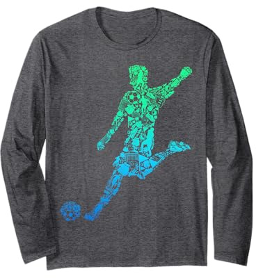 Fußball Fußballer Kinder Jungen Herren Langarmshirt