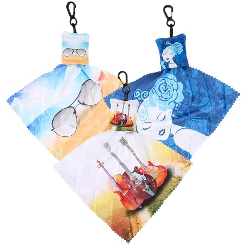 NIYANGLE Nettoyeur pour Objectif Appareil Photo 3 Pièces avec Porte-Clés Chiffon Microfibre Léger Compact pour Smartphones Lunettes Tablettes