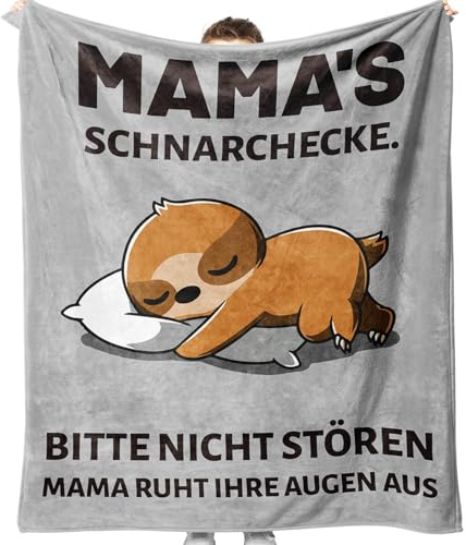 KAAYEE Mama Geschenk, Geburtstagsgeschenk für Mama Kuscheldecke