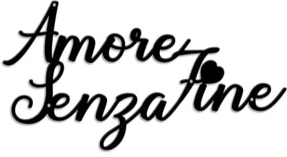 Decorazione da Parete in Metallo Nero, Accessorio Casa Arredamento, Scultura a Parete Decorativa Cuore Infinito, Moderno Decorazioni Casa per Soggiorno, Idee Regalo, Dimensioni 30CM