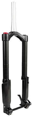 HIFRQVVC Cykelgaffel återstudsjustering, BMX E-cykelgaffel 24/26 tum 5,0 däck snöcykel nedförsåkning berg 150 x 15 mm axel skivbroms MTB cykelgaffel 2900 g (26 tum)