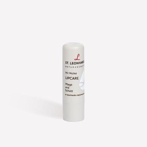 SANKT LEONHARDS - Pflegender Lipbalm - 1er Pack - Sofort-Effekt bei trockenen, spröden & witterungsgeschädigten Lippen - mit Bio-Molke, Sheabutter, Bienen- & Blütenwachs für geschmeidige Lippen