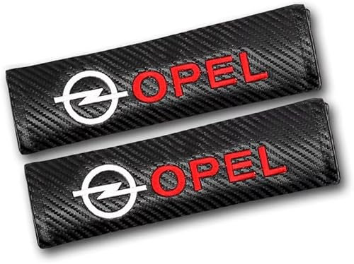 JIYIFAN 2 Pezzi Auto Copri Cintura di Sicurezza per Opel Crossland X Crossland, Cuscinetto Cintura di Sicurezza Accessori Decorativi Adatto a Tutte Le Stagioni