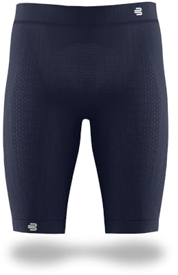 BAUERFEIND kompressionsbyxor Sports kompressionstights short, sportbyxor för män, korta, för förbättrad genomblödning av benmusklerna, polyamid/elastan, marinblå, L