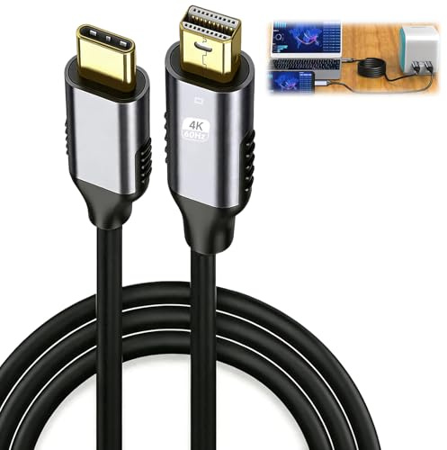 iwui Cable USB-C a Mini DisplayPort Adaptador de Full HD Vídeo 1,8M