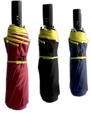 TIKATARER Extra Stort Golfparaply, Kompakt Hopfällbar Dubbelkapell med 10 Ribbor Stålskaft, Perfekt för Trädgård, Pool, Sommar (blå)